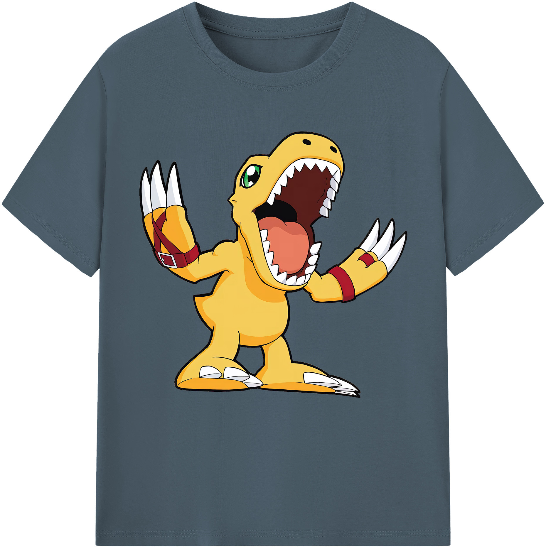 （画像用） Digimon デジタルモンスター/デジモン 綿100％半袖Tシャツ（フロントプリント）